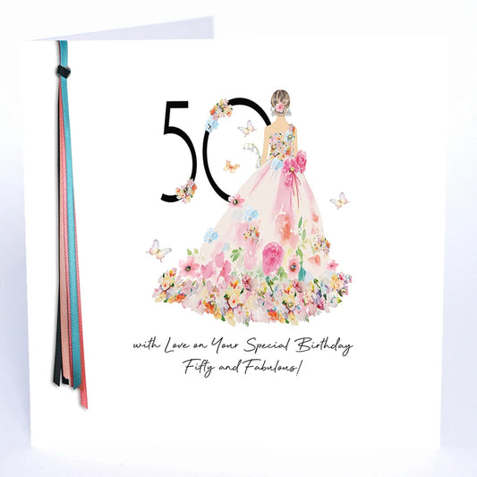 50 With Love on Your Special Birthday Fifty and Fabulous- Large