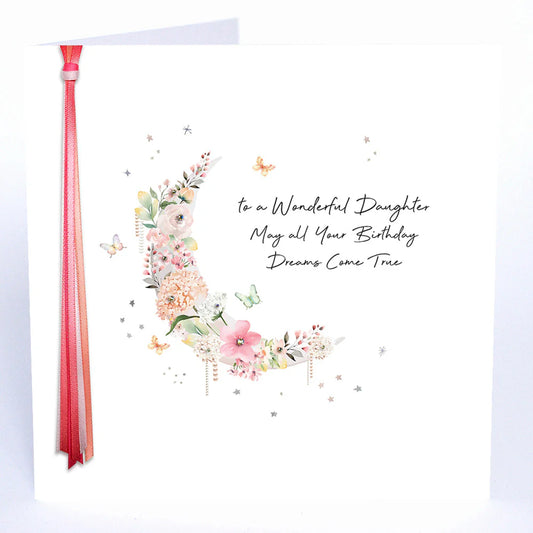 Ribbons and Roses To a Wonderful Daughter (Moon) - Large