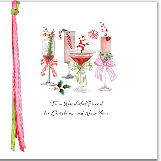 Ribbon Candy  - To A Wonderful Friend For Christmas