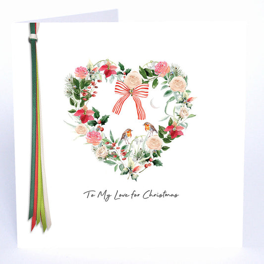 To My Love for Christmas - Ribbon Candy Large