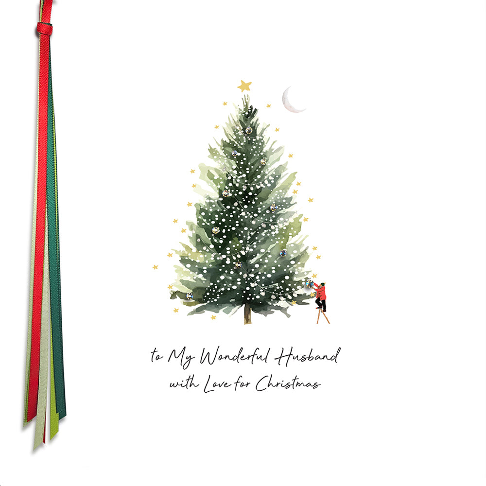 To My Wonderful Husband with Love for Christmas - Large