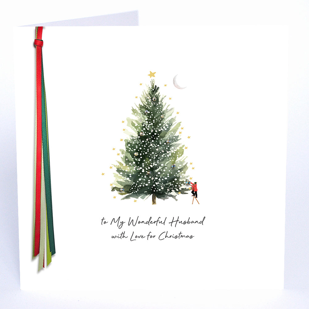 To My Wonderful Husband with Love for Christmas - Large