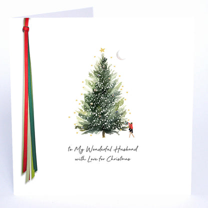 To My Wonderful Husband with Love for Christmas - Large