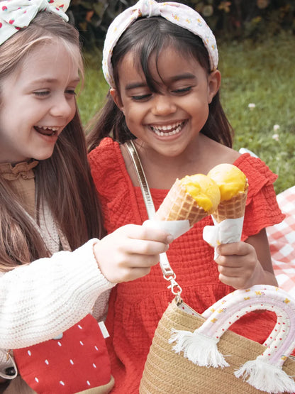 Picnic Rainbow Handle Basket