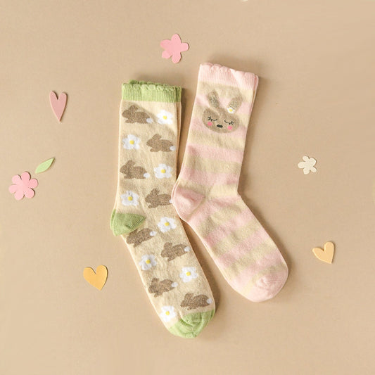 Betty Bunny 2 Pack Socks - Age 3 - 5