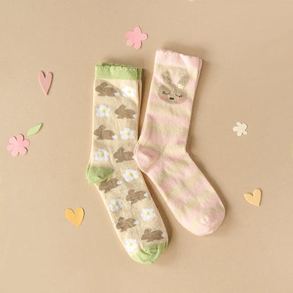 Betty Bunny 2 Pack Socks - Age 6 - 8
