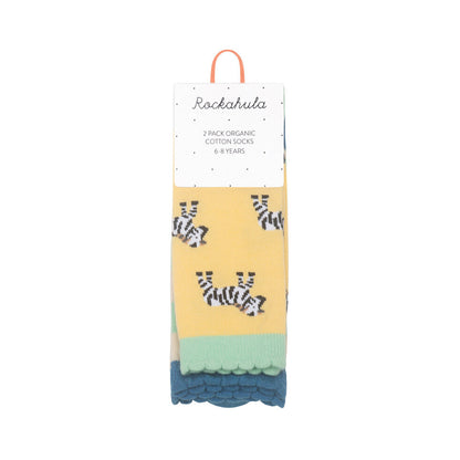 Safari Fun 2 Pack Socks UK size 12-3