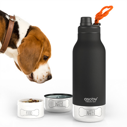 Barky Asobu  3-In-1 Bottle: Khaki Orange