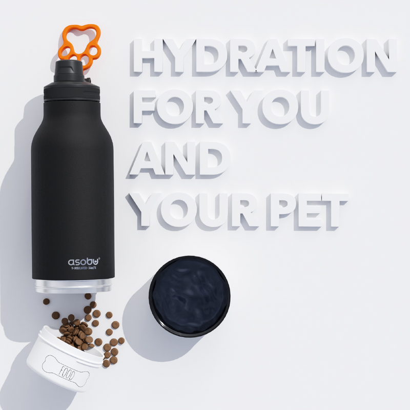 Barky Asobu  3-In-1 Bottle: Khaki Orange