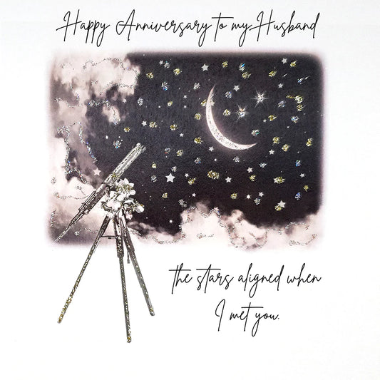 Husband Anniversary Card - The Stars Aligned