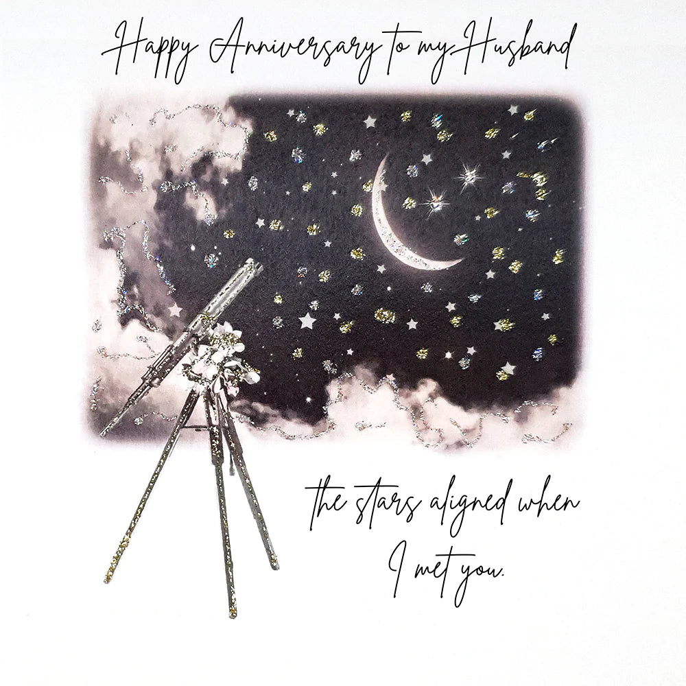 Husband Anniversary Card - The Stars Aligned