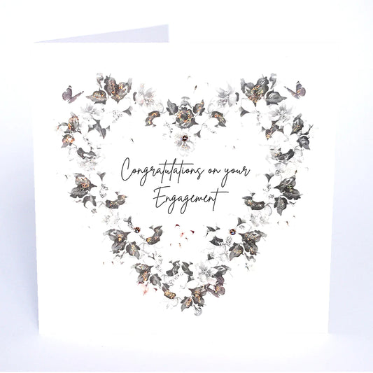 Engagement Card - Congratulations on your Engagement-Heart