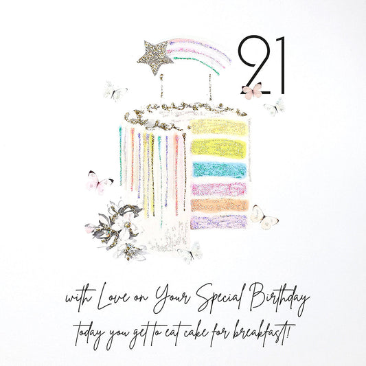21 with Love on Your Special Birthday - Large