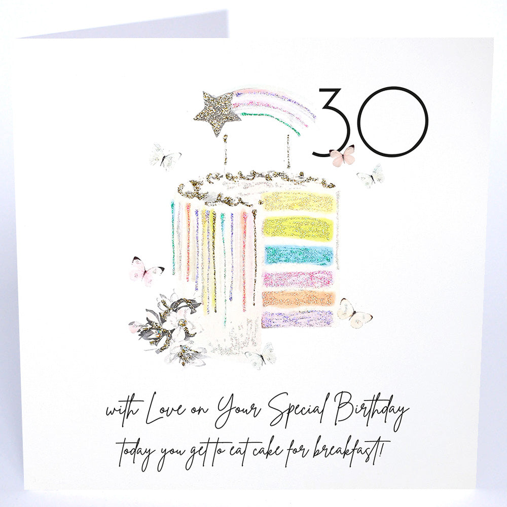 30 With Love On Your Birthday - Large