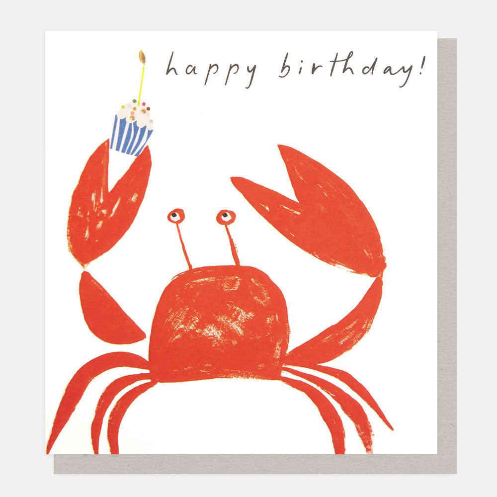 Party Crab Birthday Card