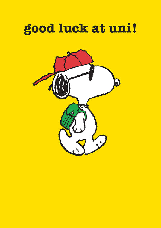 Snoopy Good Luck At Uni!