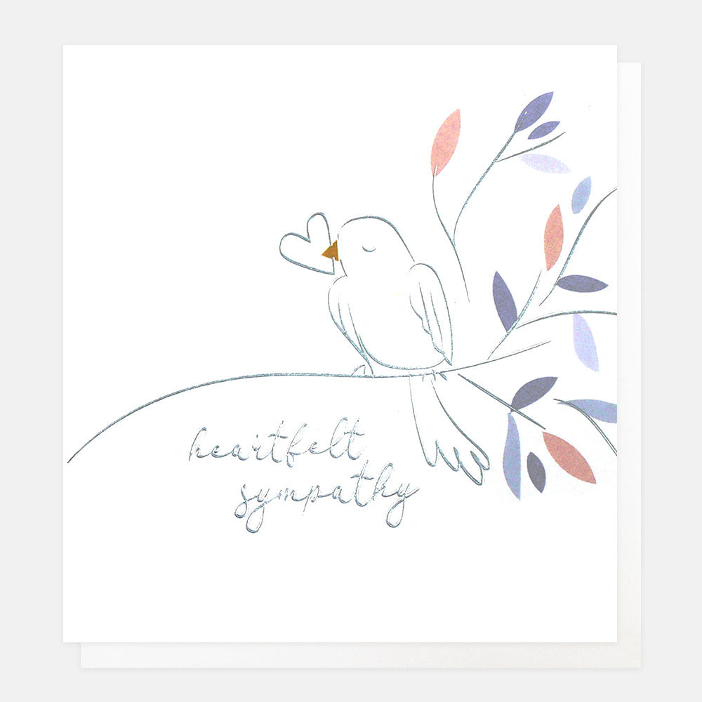 Heartfelt Bird Sympathy Card