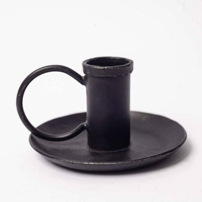 Amiri Iron Candlestick - Antique Black