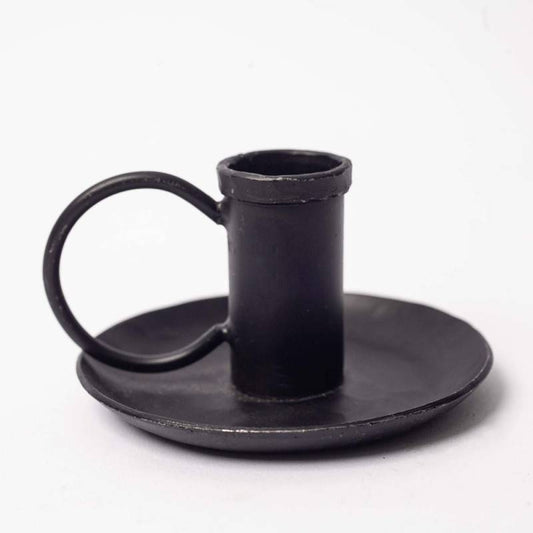 Amiri Iron Candlestick - Antique Black