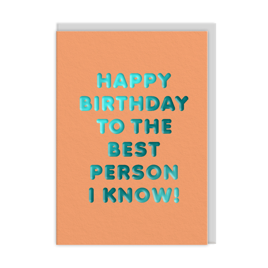 Best Person Greeting Card