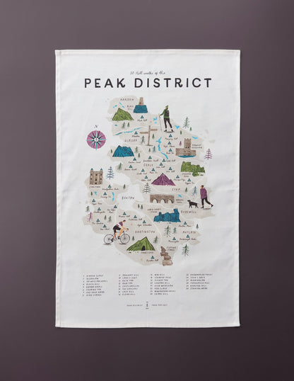 Walk the Peak District Tea Towel