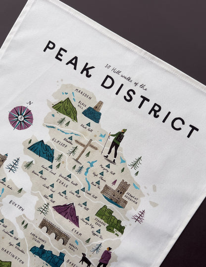 Walk the Peak District Tea Towel