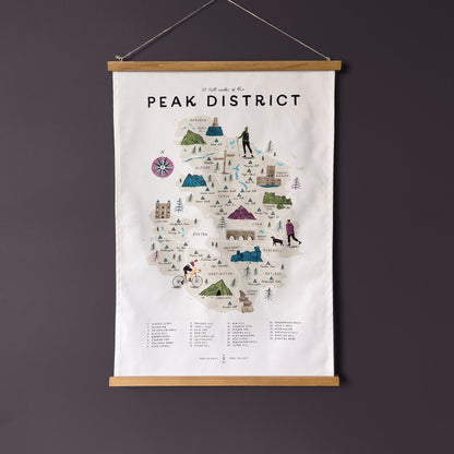 Wooden Poster and Tea Towel Frame - 48cm