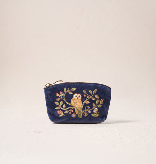 Tree of Life Coin Purse - Indigo