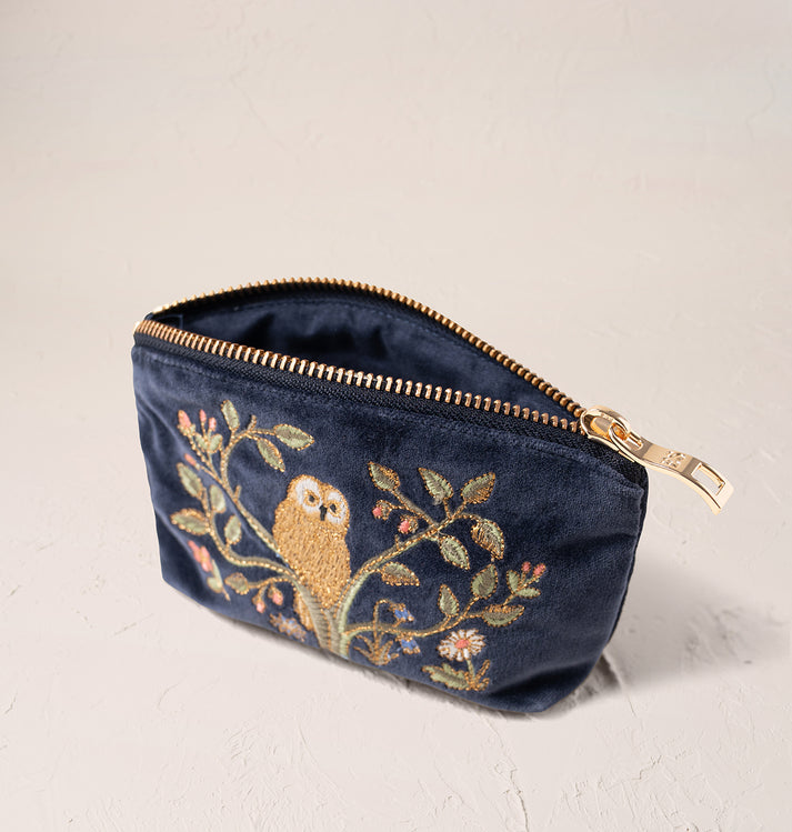 Tree of Life Coin Purse - Indigo