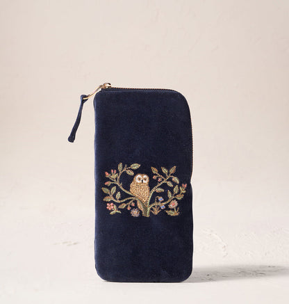 Tree of Life Glasses Case - Indigo