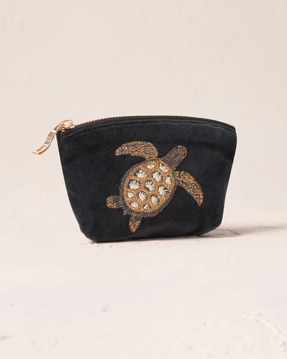 Turtle Conservation Coin Purse - Charcoal