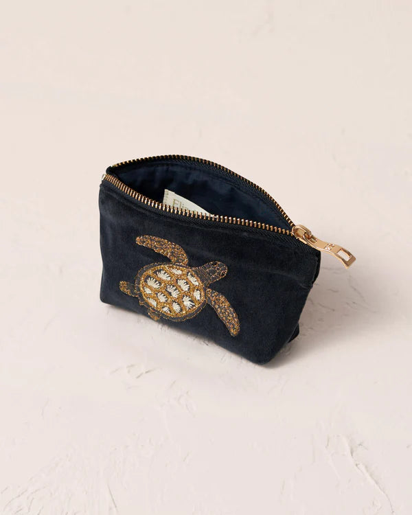 Turtle Conservation Coin Purse - Charcoal