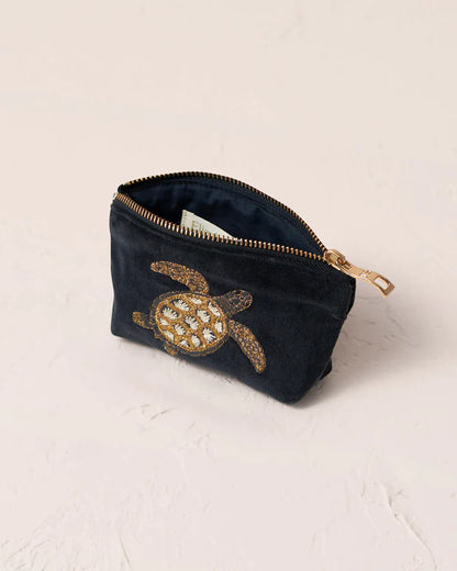 Turtle Conservation Coin Purse - Charcoal