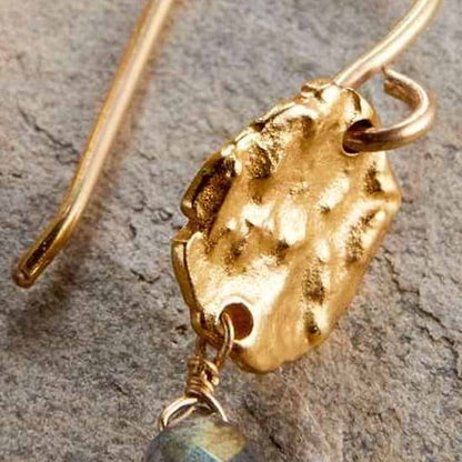 Veera Labradorite Earrings - Gold