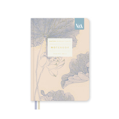 Eastern Elegance Water lillies Fabric Hardback Notebook (B6)
