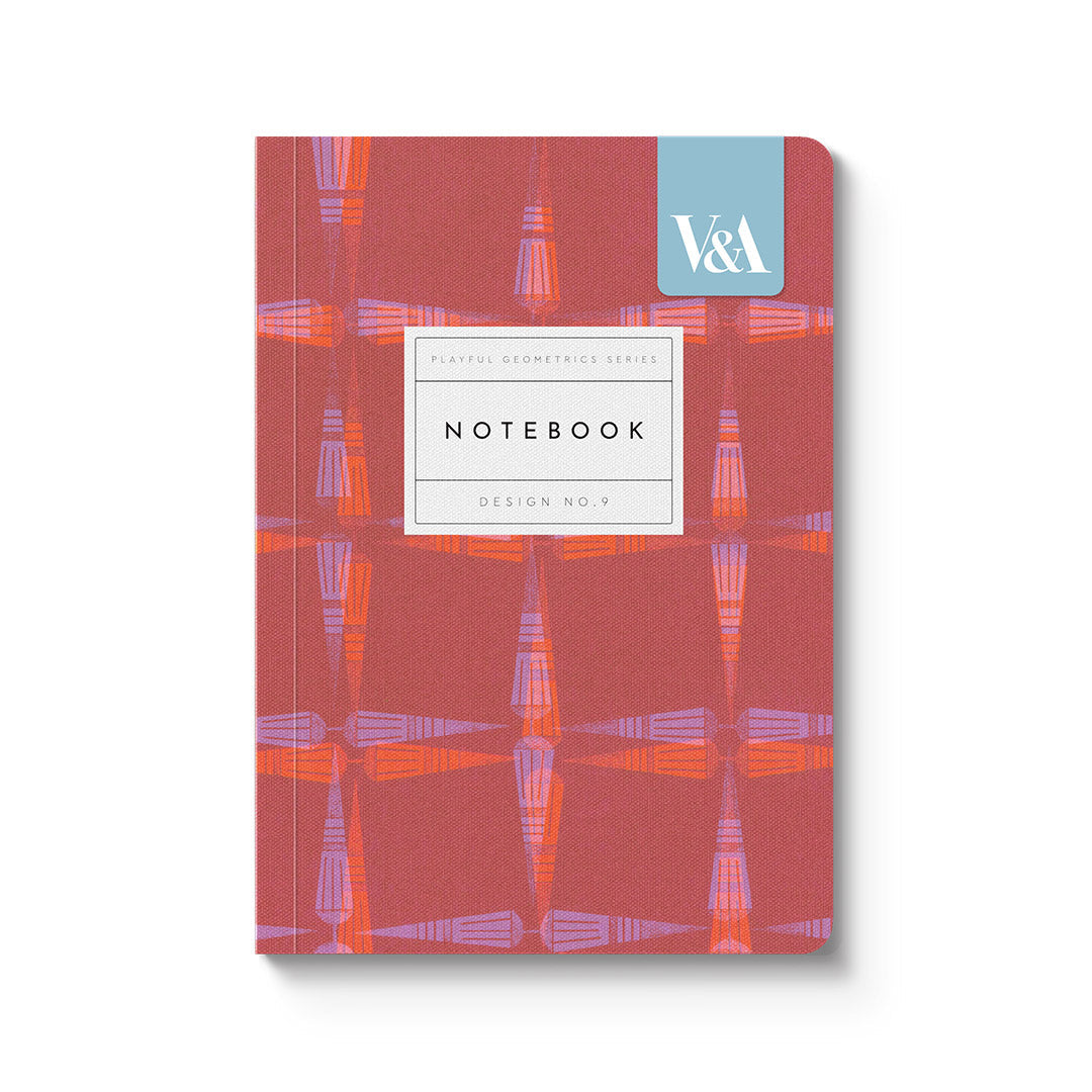 Playful Geometrics Deco Gold Premium Paperback Notebook (A6)