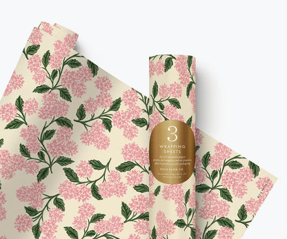 Pink Hydrangea Roll Wrap