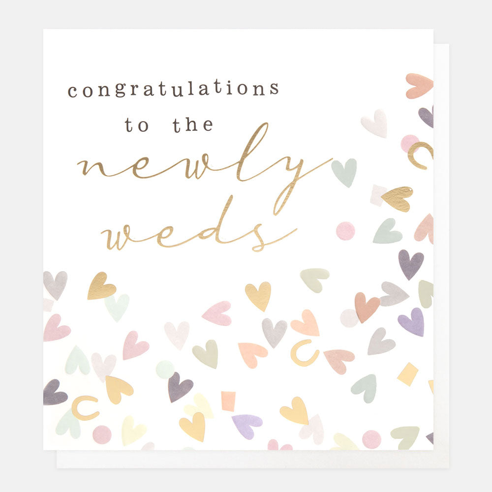 Congratulations Newly Weds Heart Confetti