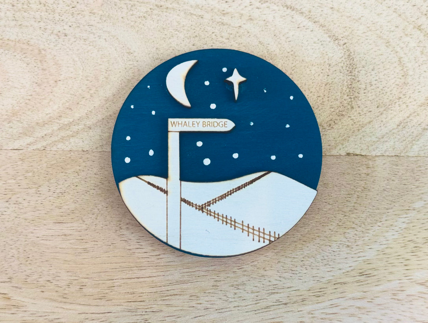 Night Sky Large Signpost Magnet - Whaley Bridge