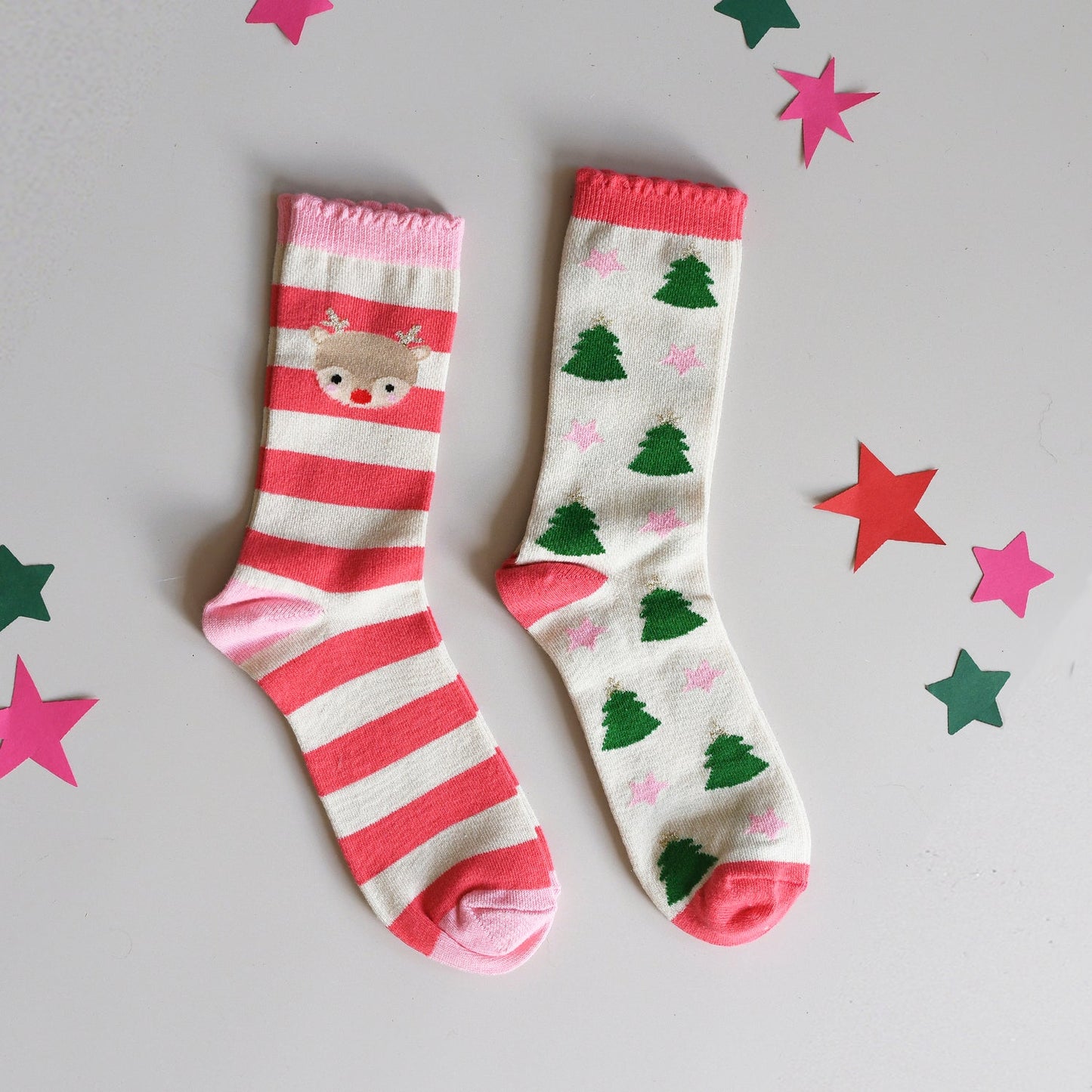 Jolly Christmas 2 Pack Socks UK size 12-3