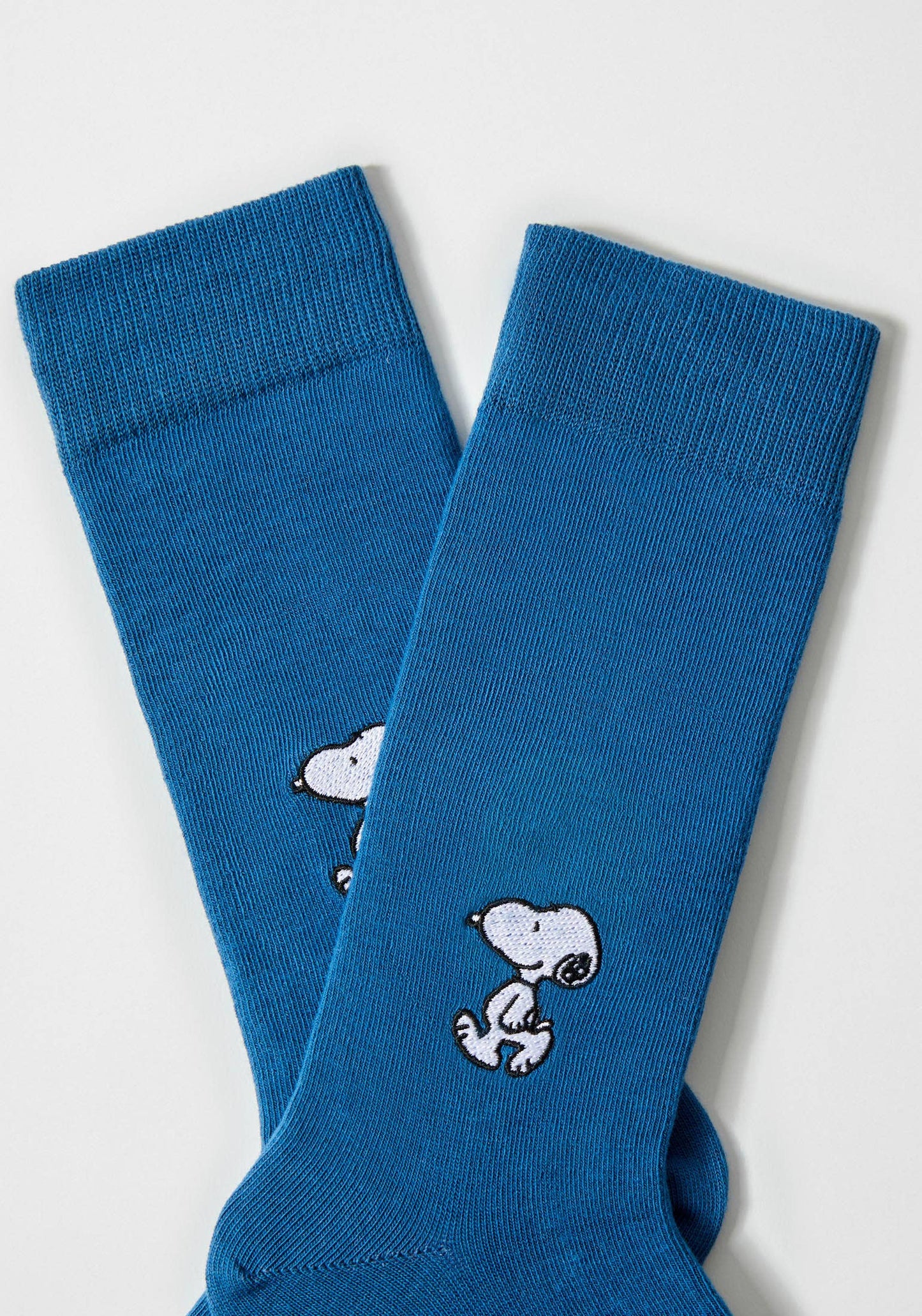 BeSnoopy Embroidered - 100% Organic Cotton Socks: Blue / 41/46