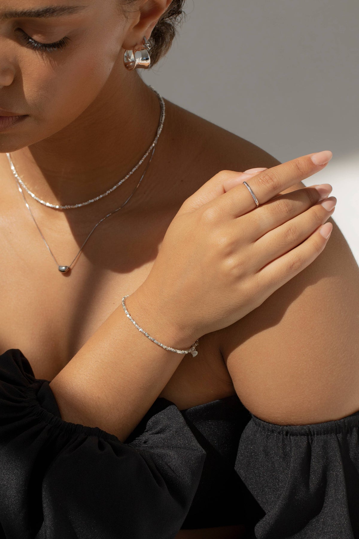 ATHENA Delicate Solid Silver Necklace - Waterproof