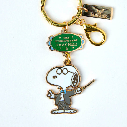 Peanuts World's Best Keyring Teacher