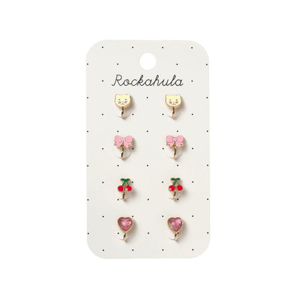 Cute Kitten Clip On Earrings