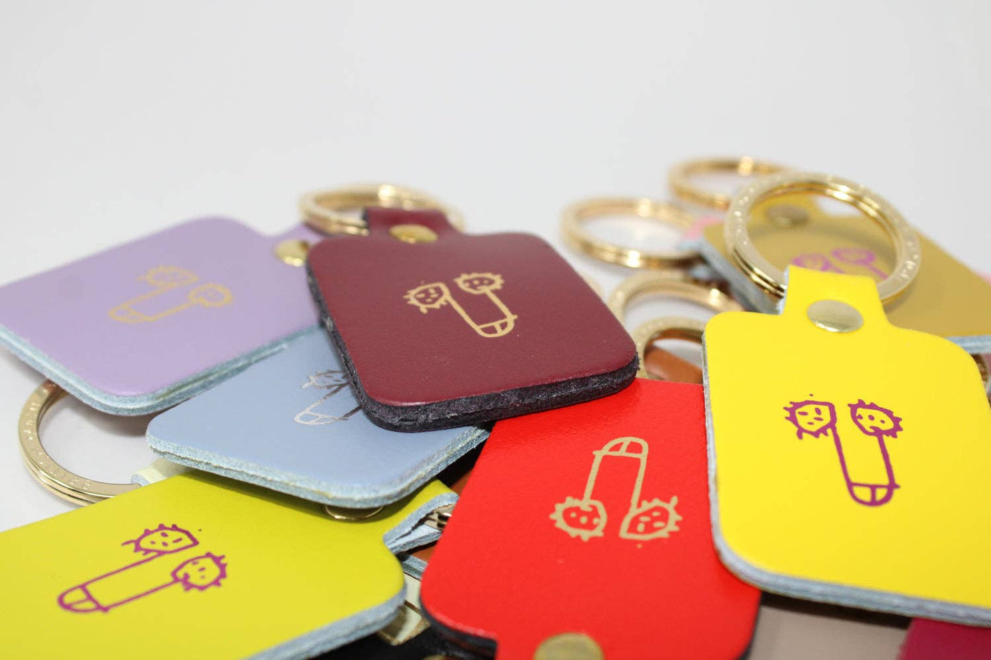 Willy Key Fobs: Pale Pink