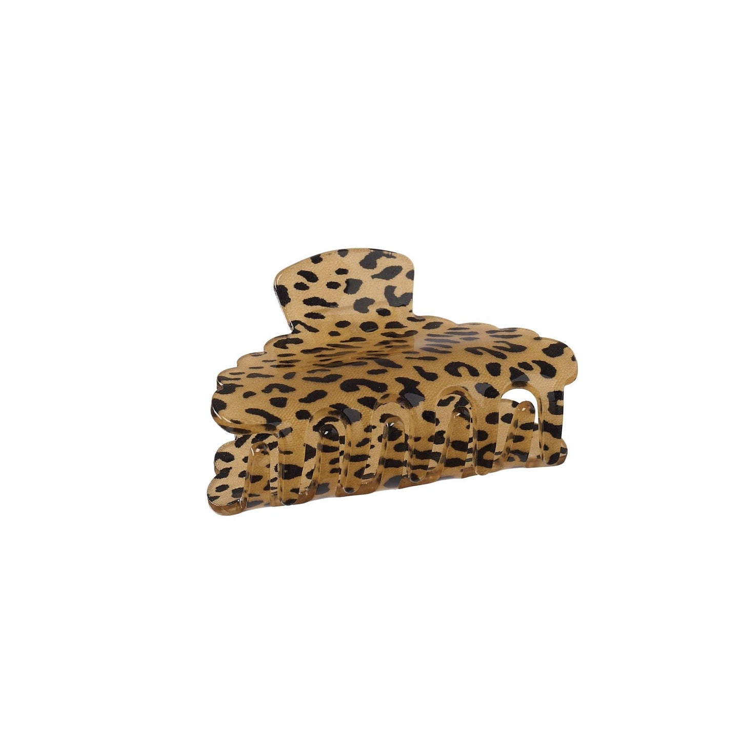Leopard Love Scalloped Claw Clip