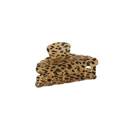 Leopard Love Scalloped Claw Clip