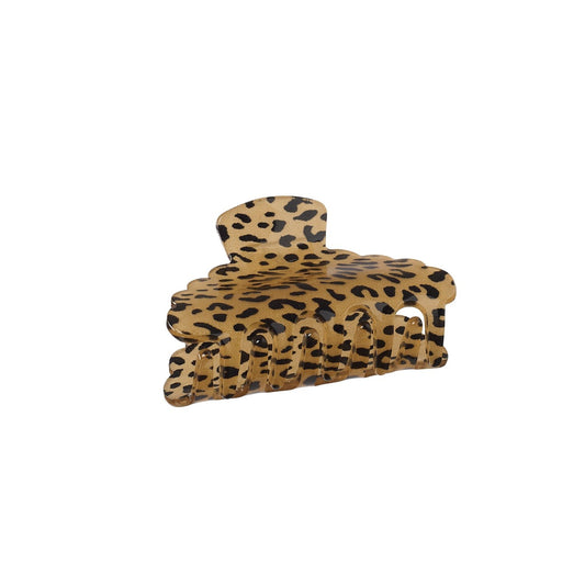 Leopard Love Scalloped Claw Clip