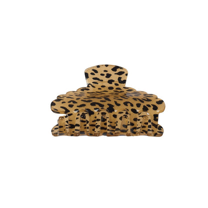 Leopard Love Scalloped Claw Clip