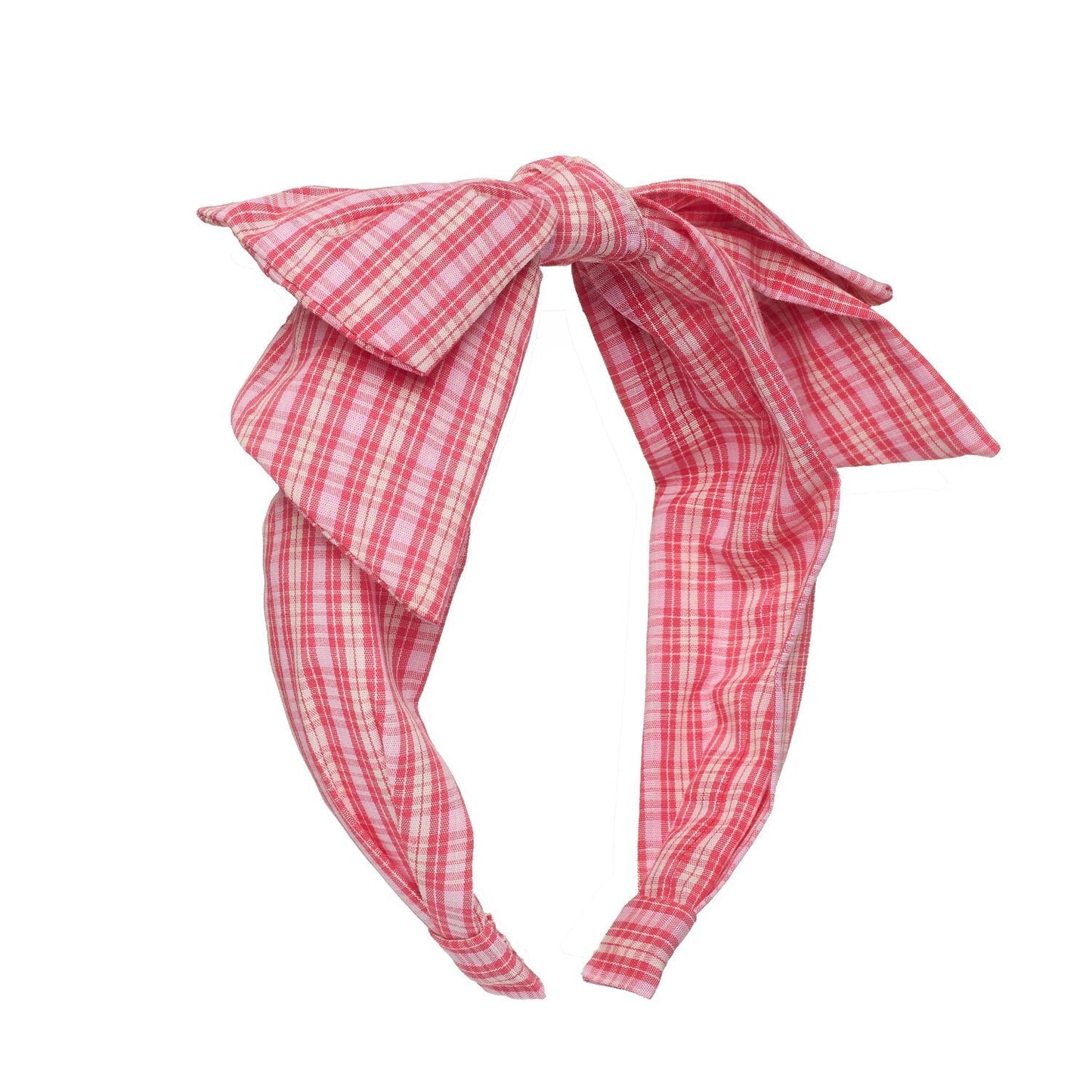 Plaid Double Bow Headband